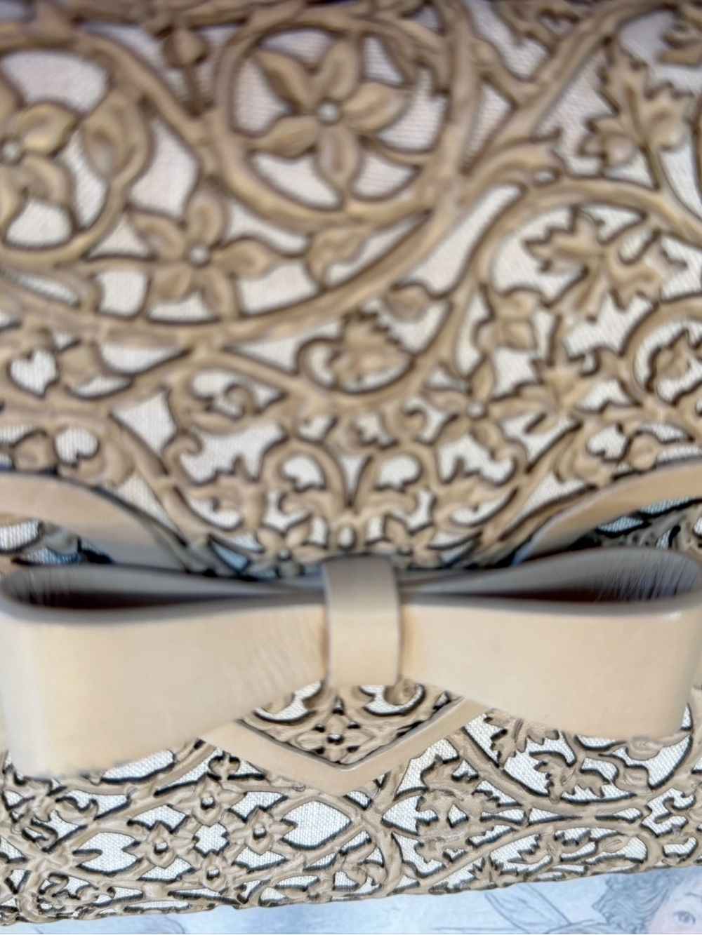 ✨ RARE Christian Louboutin Evita Pampas Laser-Cut Leather Clutch Bag Excellent ✨ - Picture 6 of 12